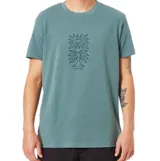 Remera Katin Otg de manga corta y cuello redondo, color verde, con gráfico estampado en el centro del pecho.
