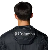 Cortaviento tipo canguro Columbia con tecnología Omni-Shield repelente al agua. Presenta media cremallera frontal, capucha ajustable con cordón, gran bolsillo central con solapa y bolsillo adicional con cremallera en la manga. Incluye puños y dobladillo elásticos.