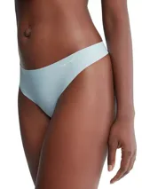 Colaless celeste de microfibra suave con bordes cortados a láser y logo de Calvin Klein estampado en la cadera.