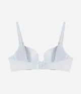 Soutien push up básico de microfibra, con copas con relleno y cierre posterior con ganchos.