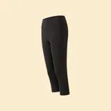 Legging deportivo de corte 7/8, color negro, con cintura alta y bolsillos laterales.