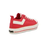 Championes Pony modelo Classic, color coral con detalles en blanco.