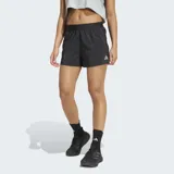 Short de running Adidas color negro, con cintura elástica, cordón de ajuste y calzoncillo interior de malla. Presenta logo reflectivo en la pierna izquierda.