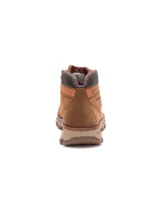 Botas Caterpillar modelo Situate WP de cuero marrón, impermeables, con cordones y suela de goma con tecnología City Grip.