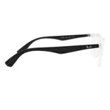 Armazón para lentes Ray Ban modelo 7047/54, color transparente con patillas negras, de forma rectangular.