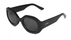 Lentes de sol Mr Boho modelo Vasasta, color negro con marco de acetato y lentes grises.