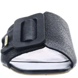 Zuecos de mujer Bottero, color negro, con diseño de pala ancha y hebilla decorativa grande en el empeine. Presenta una pequeña placa metálica con el logo de la marca en el lateral.