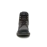 Bota de caña media Caterpillar, confeccionada en una combinación de canvas y gamuza. Presenta cierre con cordones, suela de goma dentada para mayor tracción y logo de la marca en el lateral y la lengüeta.