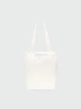 Bolso tipo tote bag color azul con estampado del logo de Longchamp en blanco.