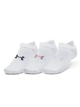 Medias invisibles Under Armour, modelo Essential No Show, de diseño ultradelgado y ligero con paneles de malla para mayor transpirabilidad y soporte de arco integrado.