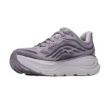 Championes de running Hoka Bondi 9, color lila con suela amortiguada blanca y el logo de la marca en el lateral.