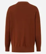 Cardigan de punto básico, con mangas largas y sisa desplazada. Presenta un diseño abierto sin botones, confeccionado en un tejido de punto ligero y versátil.