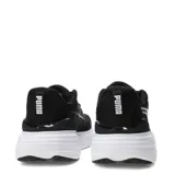 Championes de running Puma Scend Pro 3 para hombre, color negro con entresuela blanca y detalles plateados en los laterales.