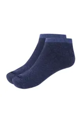 Pack de tres pares de soquetes negros para hombre, con puño gris y logo Legacy en el tobillo. Talle 38-45.