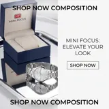 Reloj analógico de mujer con movimiento de cuarzo japonés, caja de aleación metálica y malla de acero inoxidable. Presenta una esfera plateada con detalles brillantes y diseño minimalista.