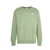 Buzo de cuello redondo Nike Sportswear Club Fleece, confeccionado en tejido de vellón cepillado con ajuste relajado. Presenta el logotipo de la marca bordado en el pecho izquierdo y puños y ruedo acanalados.