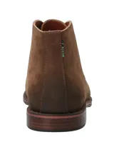 Botín de cuero engrasado marrón Rockford modelo Smith I, con cordones, suela de goma y detalle de costuras en el lateral.