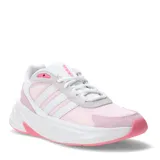 Championes Adidas modelo Ozelle Cloudfoam, con diseño retro y deportivo. Presentan una combinación de tonos rosados y blancos, con las icónicas tres tiras laterales y suela de plataforma con amortiguación Cloudfoam.