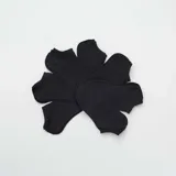 Pack de siete pares de medias invisibles negras.