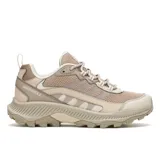 Zapatillas Merrell Speed Strike 2 de trekking para mujer, en color beige y tostado, confeccionadas con parte superior sintética y de malla transpirable. Cuentan con suela de goma adherente y entresuela de espuma EVA para mayor estabilidad.