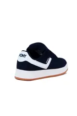 Championes deportivos Pony Square para hombre, en color azul marino con detalles en blanco en los laterales y suela de goma con entresuela blanca.
