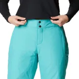 Pantalón técnico de nieve Columbia, con tecnología impermeable Omni-Tech y revestimiento térmico reflectante Omni-Heat. Presenta cintura ajustable, bolsillos laterales con cierre, polainas internas y refuerzos en el dobladillo.