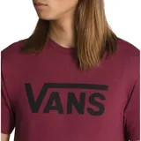 Remera de algodón color bordó con logo Vans estampado en el pecho, corte clásico y mangas cortas.