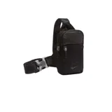 Riñonera Nike Sportswear Essentials negra con correa ajustable con hebilla y logo de Nike estampado en el frente.