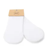 Pack de dos pares de medias blancas de algodón.