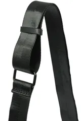 Bandolera negra con correa larga regulable.