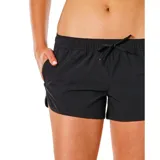 Short de baño Rip Curl modelo Classic Surf 3 de color negro, con cintura elástica con cordón ajustable y bolsillos laterales.