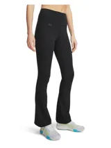 Pantalón deportivo Under Armour Motion Flare negro de corte ajustado en la cadera con bota ancha, cintura alta y bolsillos laterales.