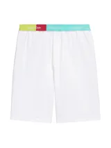 Short de dormir blanco con cintura elástica multicolor con la inscripción "This is Love" de Calvin Klein.