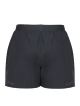 Short Under Armour Halo Train de color negro, diseñado para entrenamiento con tejido elástico ligero, cintura elástica con cordón y bolsillos laterales.