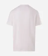 Remera de algodón y poliéster color blanco, con cuello redondo, mangas cortas y calce holgado. Presenta una estampa frontal minimalista con diseño de sol y lettering en relieve.