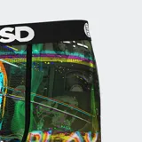 Calzoncillos bóxer de hombre PSD con estampado de calavera y diseño multicolor.