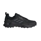Championes de senderismo Adidas Terrex AX4 GORE-TEX, color negro. Cuentan con membrana GORE-TEX impermeable y suela de caucho Continental para mayor agarre.