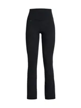 Pantalón deportivo Under Armour Motion Flare negro de corte ajustado en la cadera con bota ancha, cintura alta y bolsillos laterales.