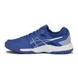 Championes Asics Gel-backhand, color azul con detalles en blanco.