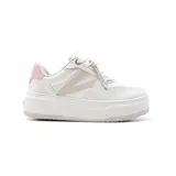 Championes deportivos Via Marte Ada, color blanco con detalles en rosa pastel.