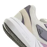 Championes Adidas Light Blaze con tecnología Lightstrike, diseño en capas con malla y gamuza en tonos blanco, gris y violeta, con suela blanca robusta.