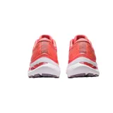 Championes de running Asics Gel-Kayano 29, color negro con detalles en fucsia y blanco. Presentan tecnología FF Blast+ en la entresuela para mayor amortiguación y diseño de malla transpirable.
