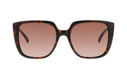 Lentes de sol Teresa Calandra modelo Edith, con montura carey de acetato y lentes degradadas color marrón.