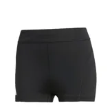 Short deportivo Adidas modelo Adizero Essentials, color negro, de corte ajustado y diseño ergonómico. Cuenta con cintura elástica y tecnología AEROREADY para la absorción de humedad, ideal para actividades de alto rendimiento.