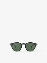 Lentes de sol Izipizi de la línea Junior, color verde oscuro, con montura redonda y lentes polarizadas categoría 3.