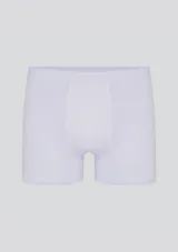 Pack de dos calzoncillos bóxer largos, uno negro y otro azul marino, confeccionados en algodón y elastano, con elástico personalizado en la cintura.