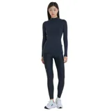 Remera de entrenamiento Under Armour de manga larga con cuello alto, confeccionada en tejido de doble capa con interior cepillado y exterior de secado rápido. Cuenta con paneles de malla en las axilas para ventilación y mangas raglán.