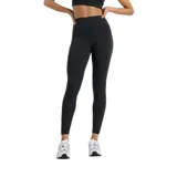 Calza deportiva New Balance Sleek Pocket High Rise Legging de tiro alto y color negro, con bolsillos laterales.