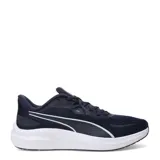 Championes de running Puma Skyrocket Lite 2 para hombre, en color azul marino con entresuela blanca y detalles en celeste y amarillo. Confeccionados en material textil y sintético, cuentan con cordones y suela de goma para mayor tracción y amortiguación.