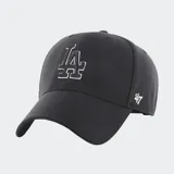 Gorro 47 Brand MLB de los Los Angeles Dodgers, color negro, con diseño estructurado y el logo del equipo bordado en el frente.